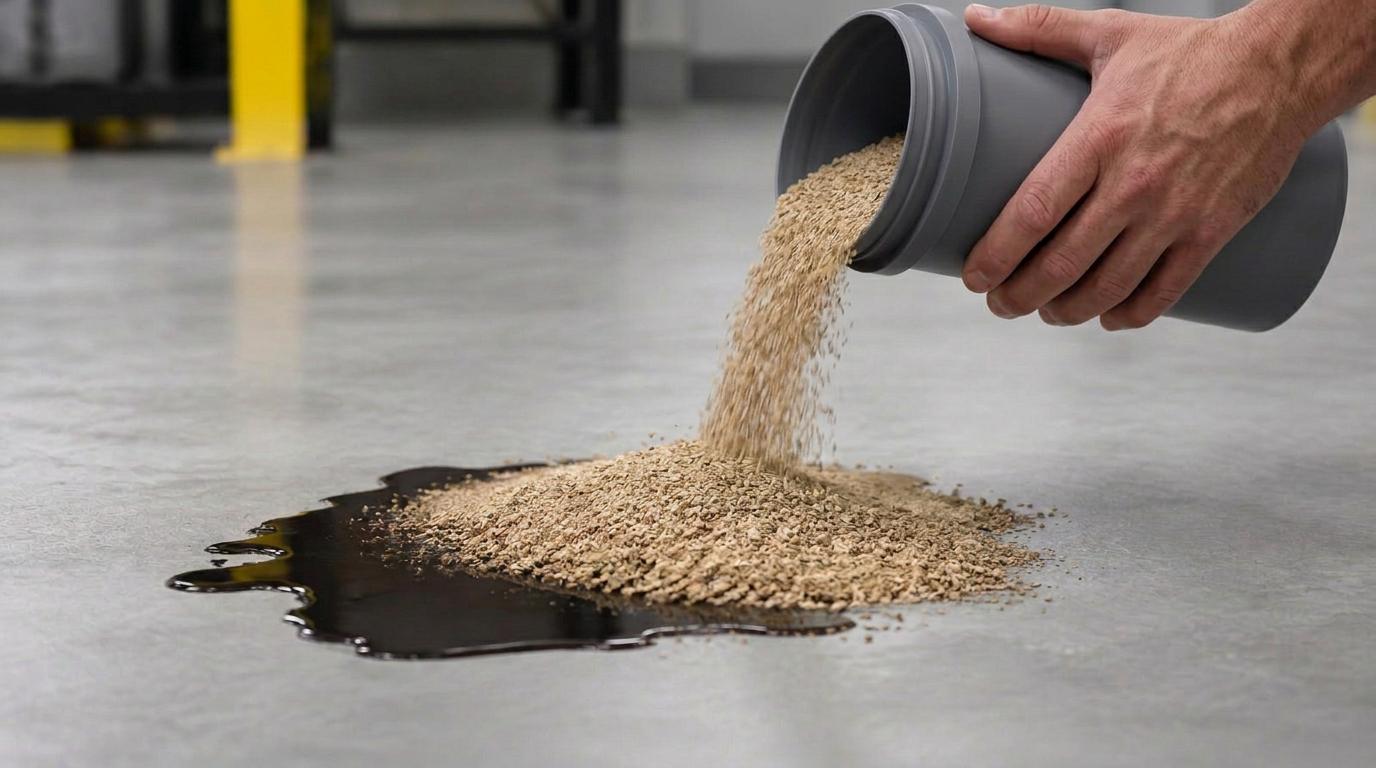 Spill Hound hälls över oljespill och suger upp det direkt